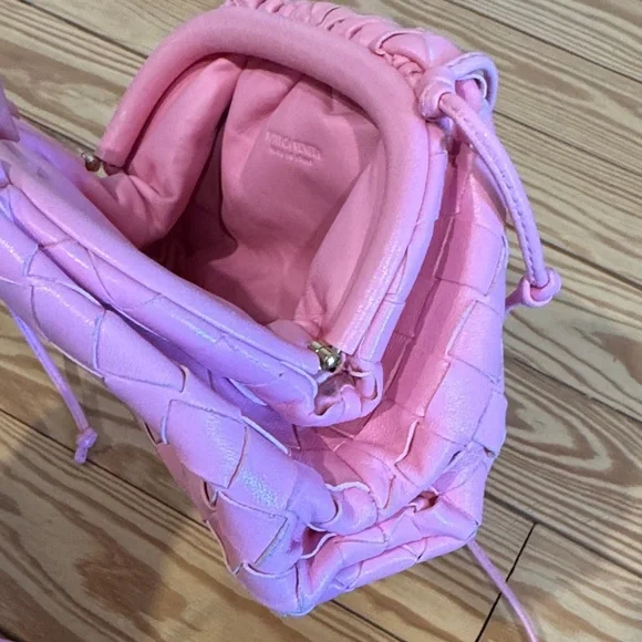 Bottega Veneta Intrecciato Mini Pouch in Pink - Picture 8 of 13